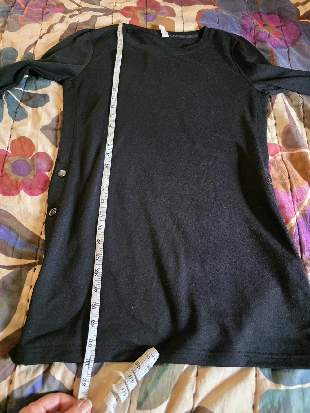 Ideology Black Top Extra Long NWT Size Small